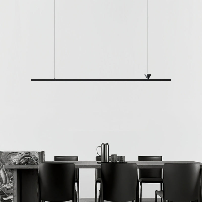 ALMA Modern Black Linear LED Contemporary Minimalist Chandelier
