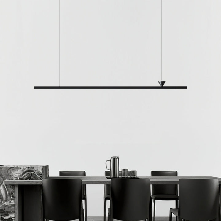ALMA Modern Black Linear LED Contemporary Minimalist Chandelier