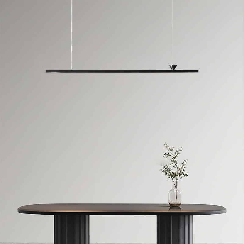 ALMA Modern Black Linear LED Contemporary Minimalist Chandelier