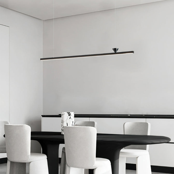 ALMA Modern Black Linear LED Contemporary Minimalist Chandelier