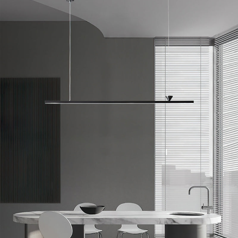 ALMA Modern Black Linear LED Contemporary Minimalist Chandelier