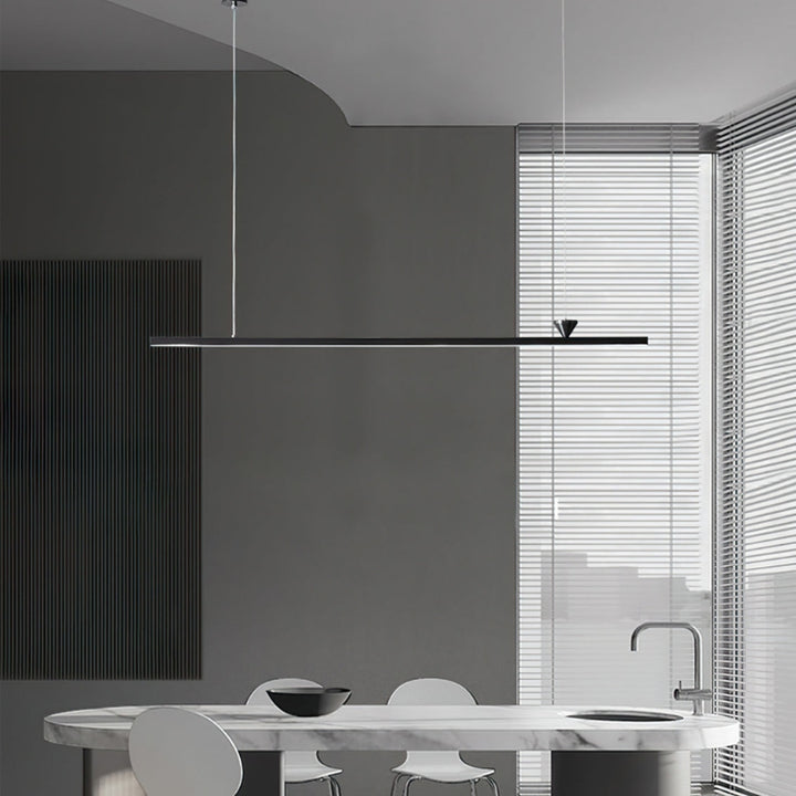 ALMA Modern Black Linear LED Contemporary Minimalist Chandelier