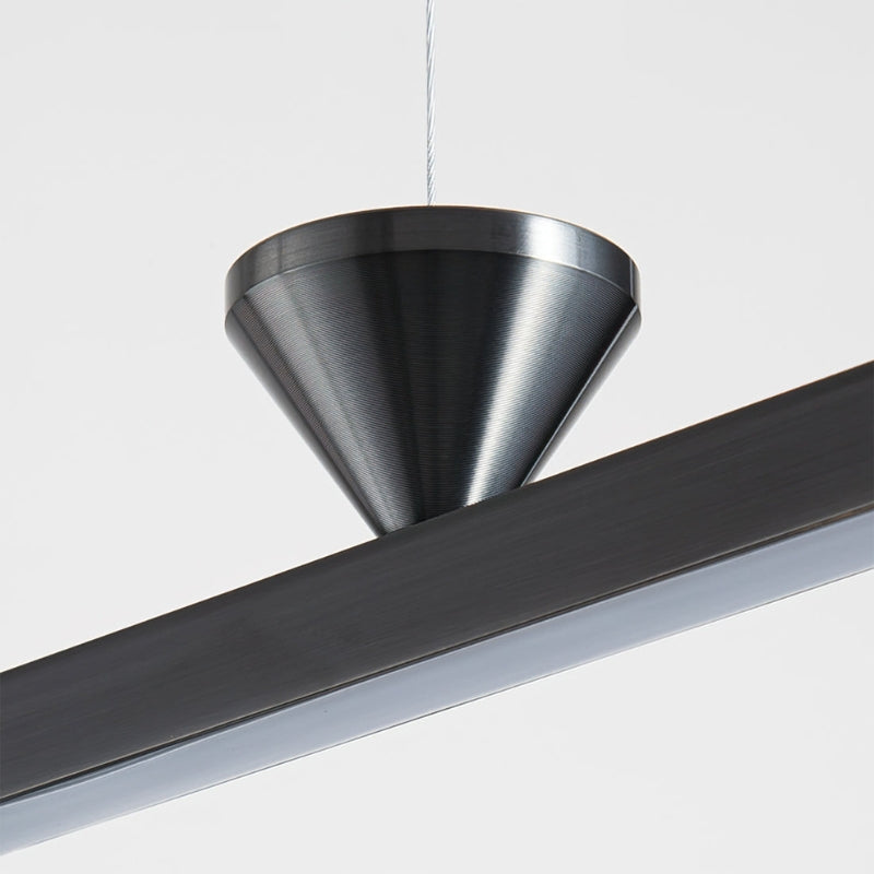 ALMA Modern Black Linear LED Contemporary Minimalist Chandelier