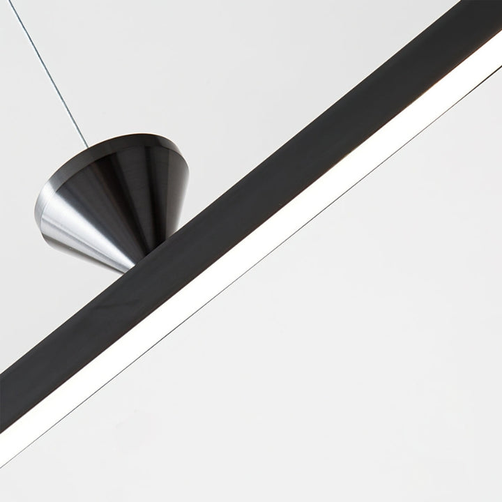 ALMA Modern Black Linear LED Contemporary Minimalist Chandelier