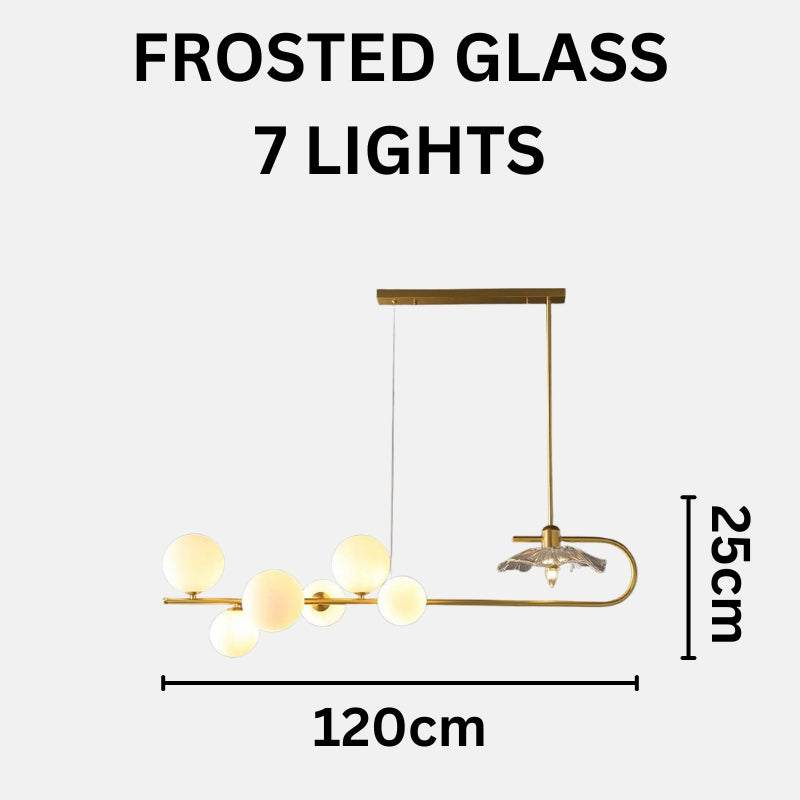 AMIRI Modern Glass Gold Elegant Lighting Chandelier