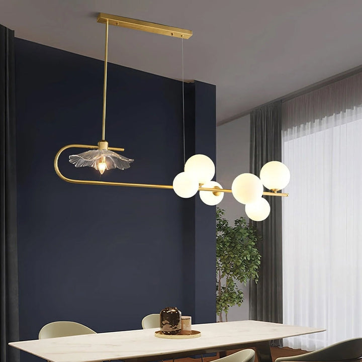 AMIRI Modern Glass Gold Elegant Lighting Chandelier