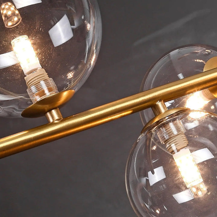 AMIRI Modern Glass Gold Elegant Lighting Chandelier