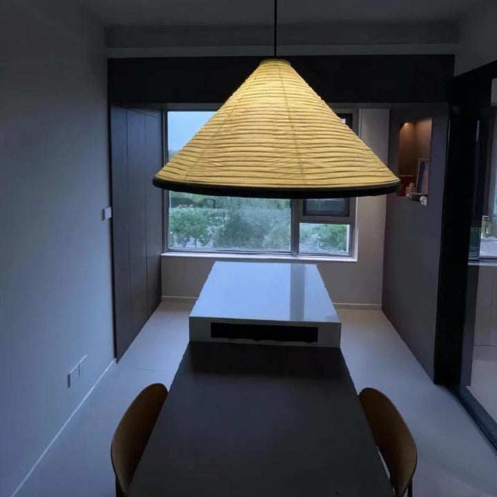 APRIL Rice Paper Japanese Style Pendant Light