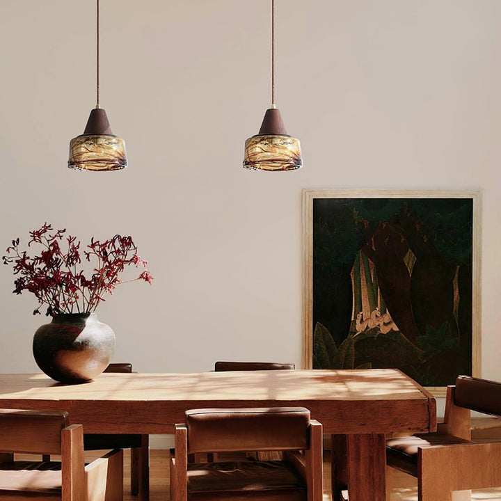 AZHA Glass Vintage Classic Pendant Lamp