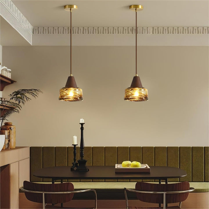 AZHA Glass Vintage Classic Pendant Lamp