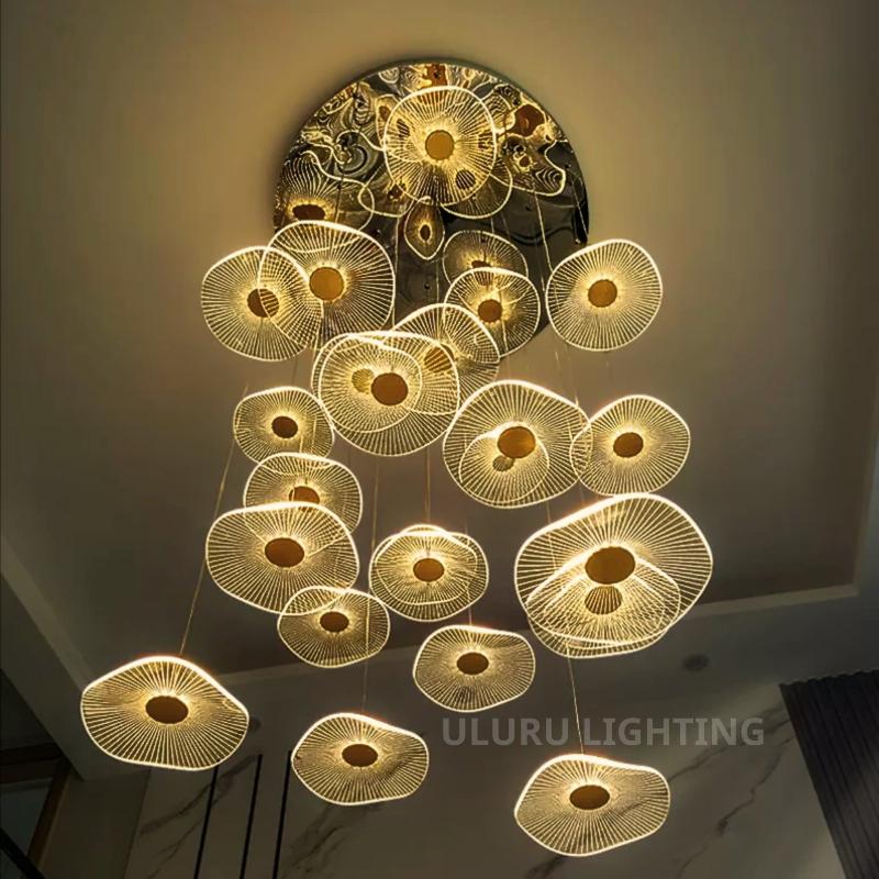 ART Gold Modern Pendant Light