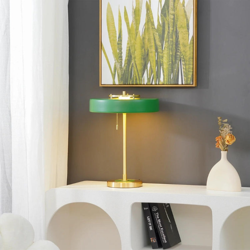 B-Green Table Lamp SIlver