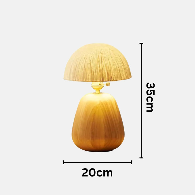 BAMBIE Natural Wood Table Lamp