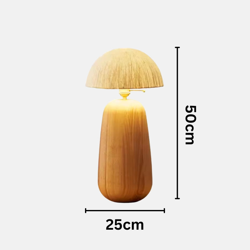 BAMBIE Natural Wood Table Lamp