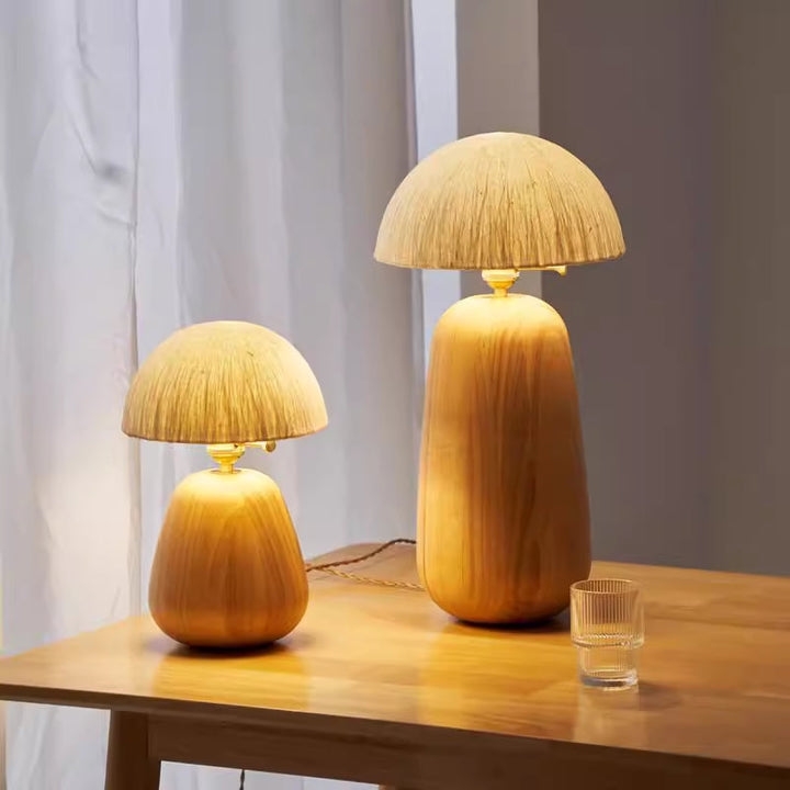 BAMBIE Natural Wood Table Lamp