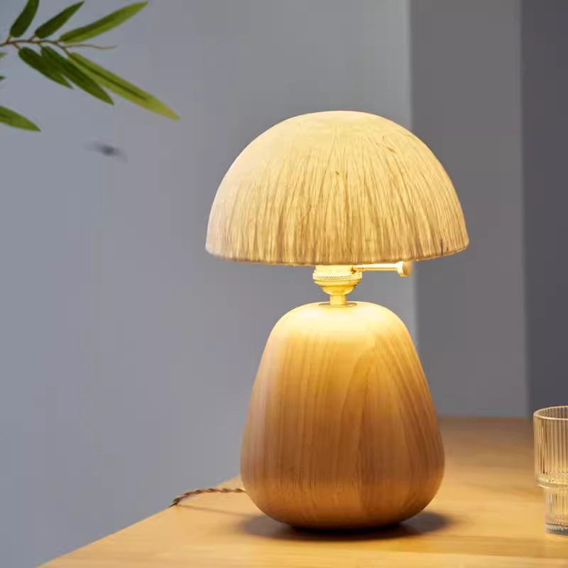 BAMBIE Natural Wood Table Lamp