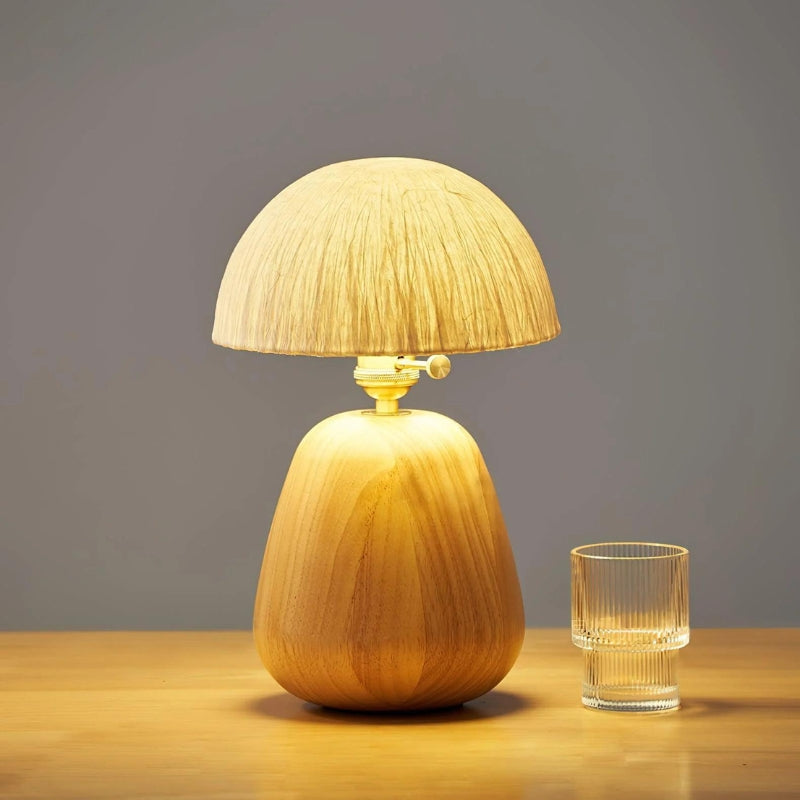 BAMBIE Natural Wood Table Lamp