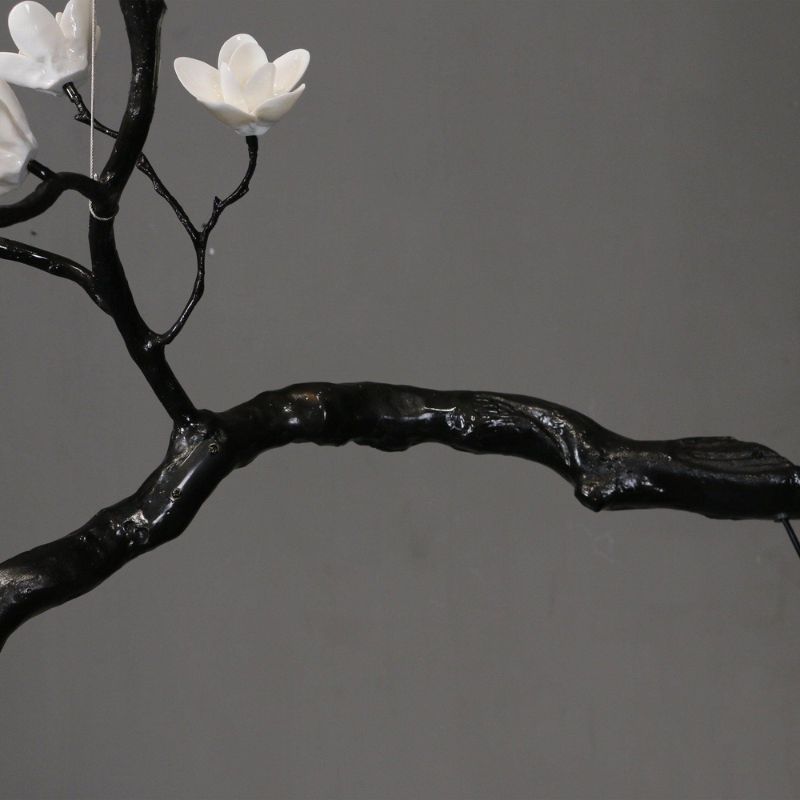 BLOMST Nature Inspired Ceramic Flower Branch Dining and Living Room Chandelier