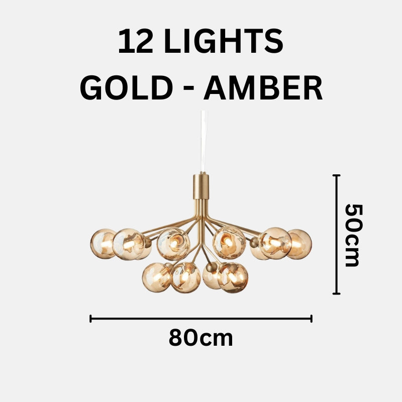 BRIA Luxury Glass Chandelier