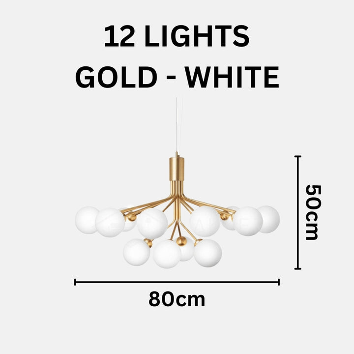 BRIA Luxury Glass Chandelier