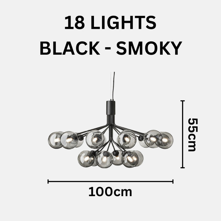 BRIA Luxury Glass Chandelier