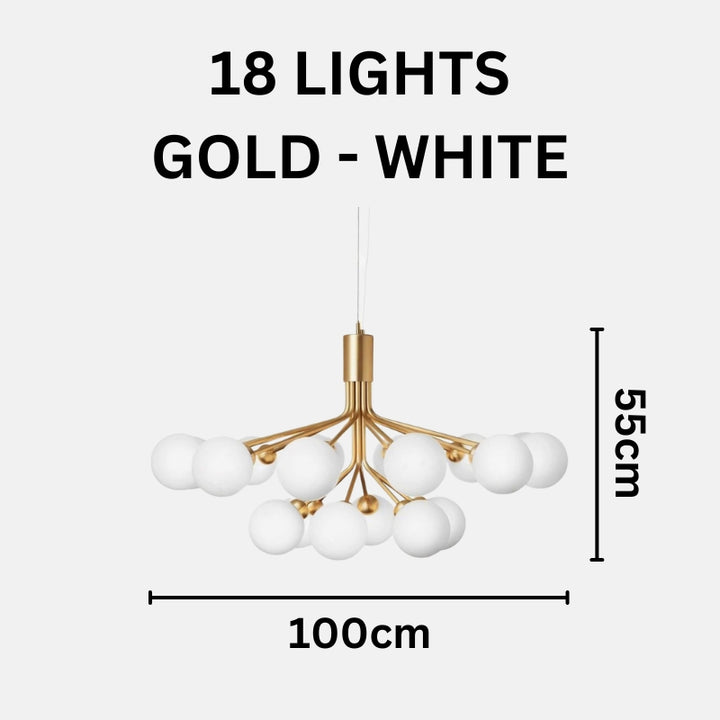 BRIA Luxury Glass Chandelier