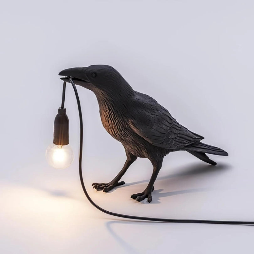 Black Crow Table Lamp