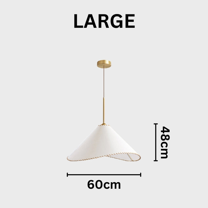 CAITLYN Fabric Elegant White Pendant Light