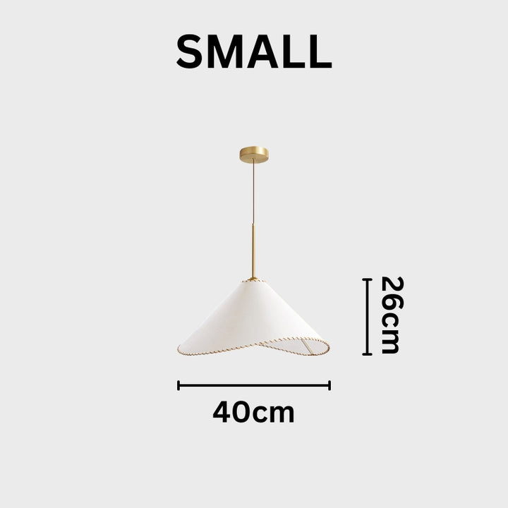 CAITLYN Fabric Elegant White Pendant Light