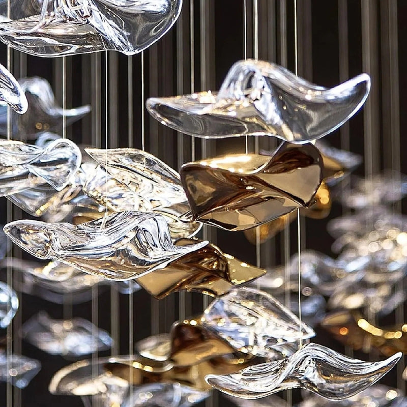 CELIA Luxury Ocean-Inspired Interiors Crystal Chandelier