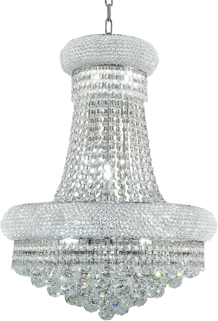 Crystal chandelier on a white background