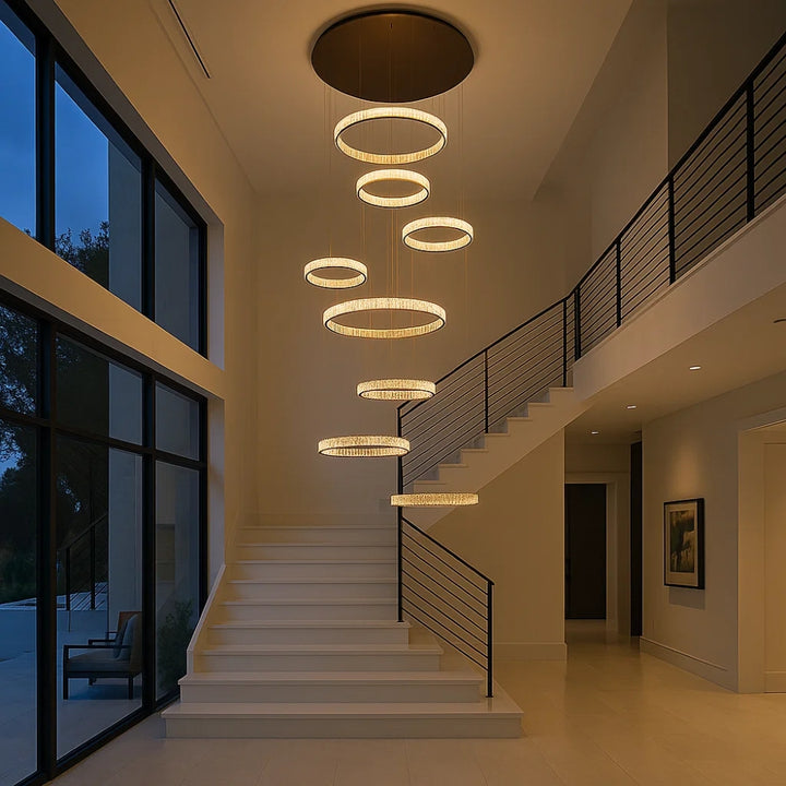 CRYAL Large Modern Entryway Chandelier