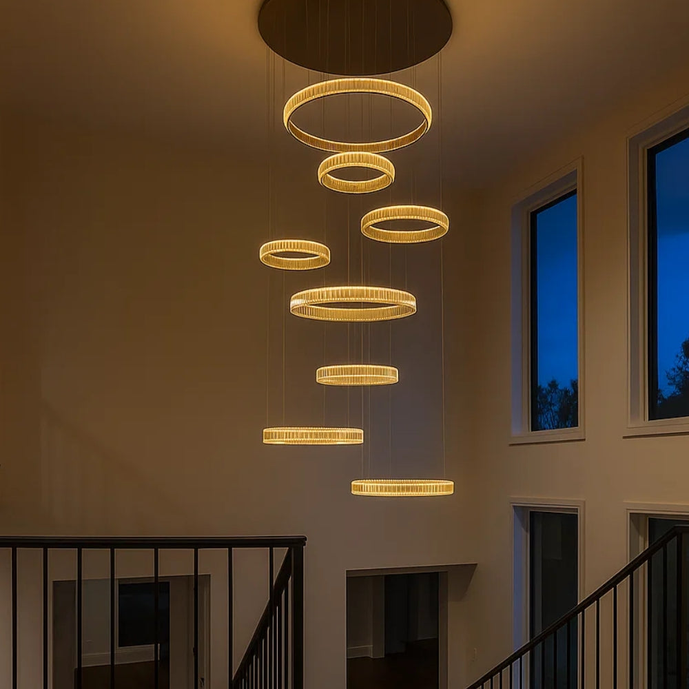 CRYAL Large Modern Entryway Chandelier