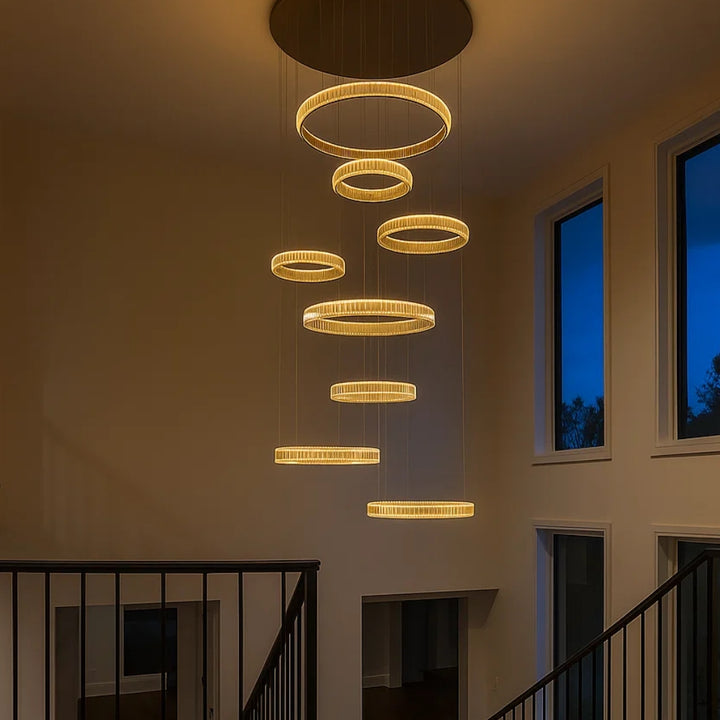 CRYAL Large Modern Entryway Chandelier