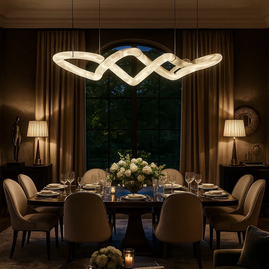 CURLI Alabaster Large Pendant Light for Island Kitchen1