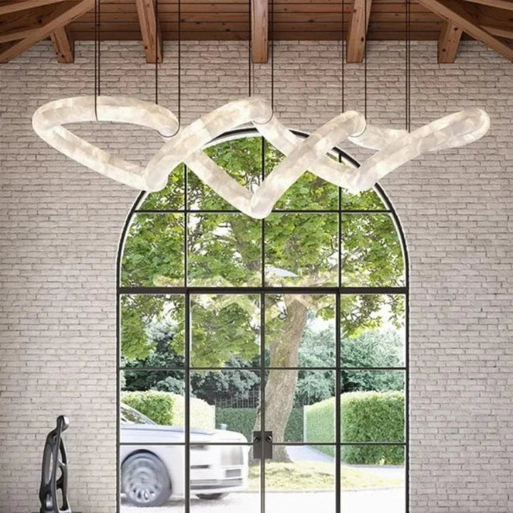 CURLI Alabaster Large Pendant Light for Island Kitchen3