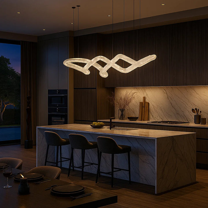 CURLI Alabaster Large Pendant Light for Island Kitchen4