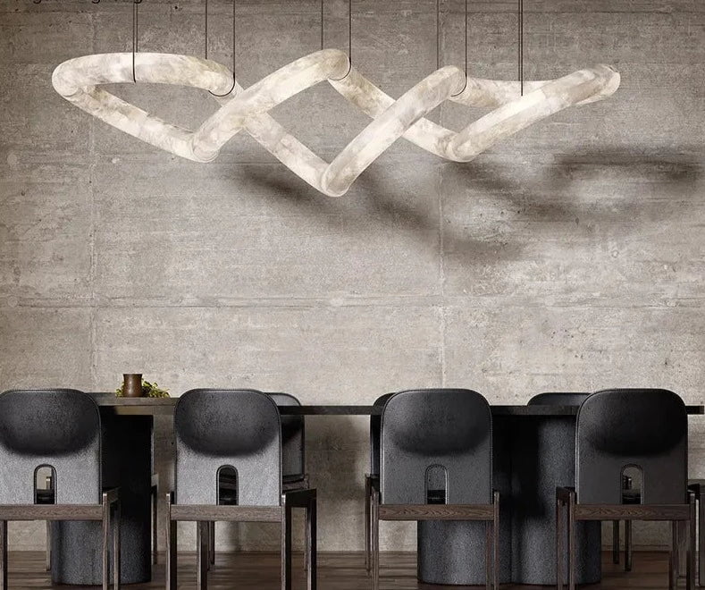 CURLI Alabaster Large Pendant Light for Island Kitchen6
