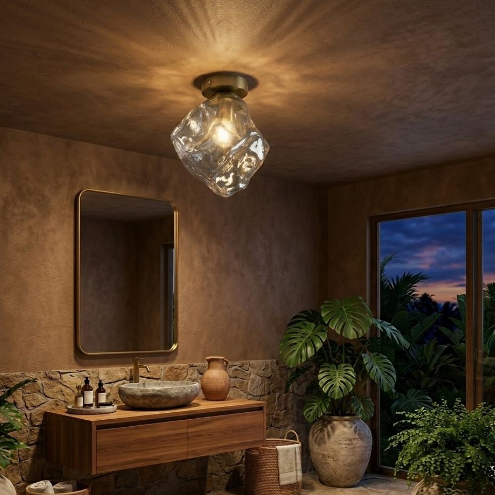 Custom AMBERLAND Glass Ceiling Light Modern