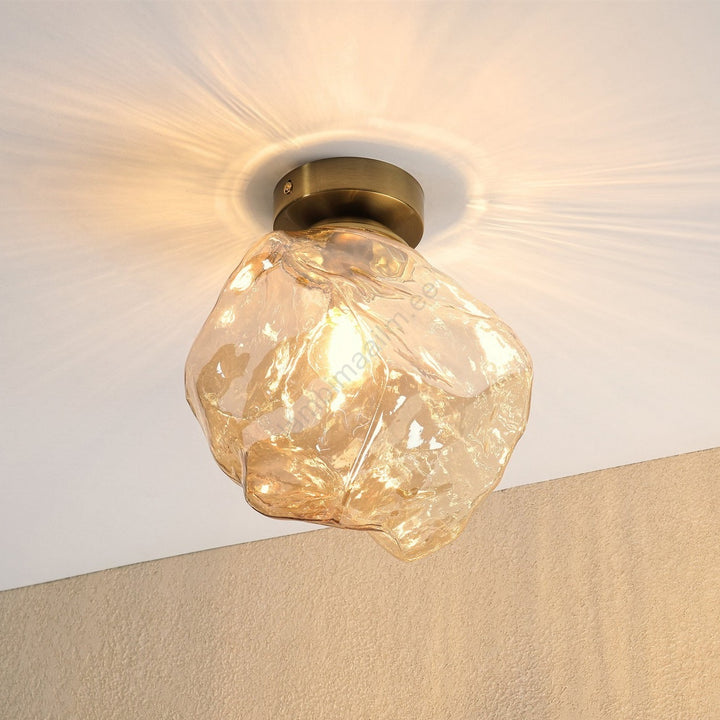 Custom AMBERLAND Glass Ceiling Light Modern17