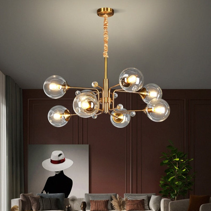 Best new DANIELA Glass Ball LED Living Room Chandelier C5403