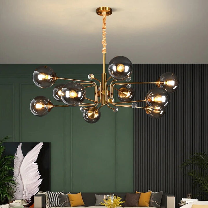 Best new DANIELA Glass Ball LED Living Room Chandelier C5403