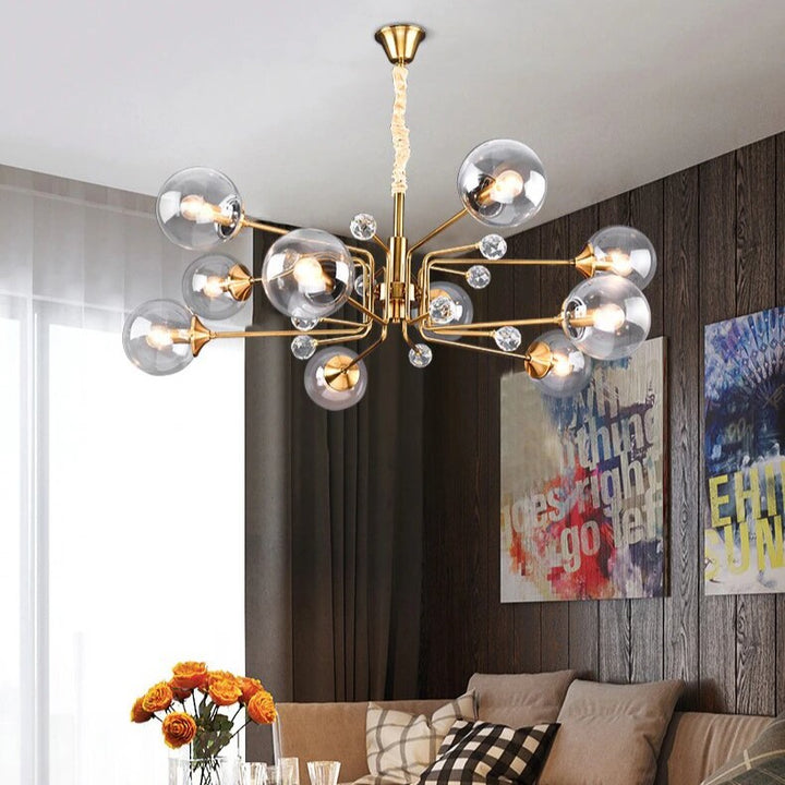 Best new DANIELA Glass Ball LED Living Room Chandelier C5403