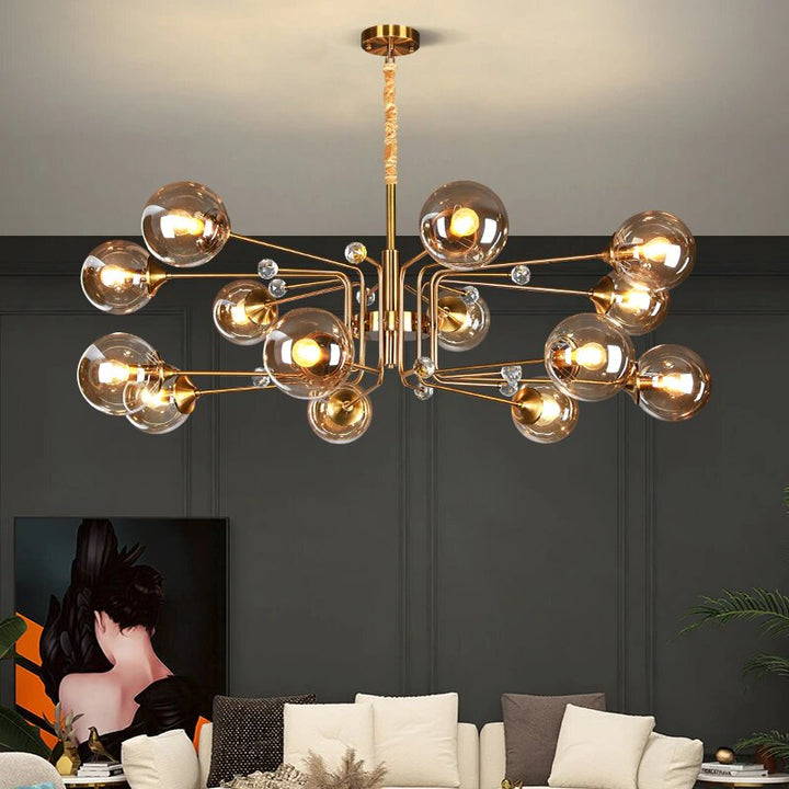 Best new DANIELA Glass Ball LED Living Room Chandelier C5403