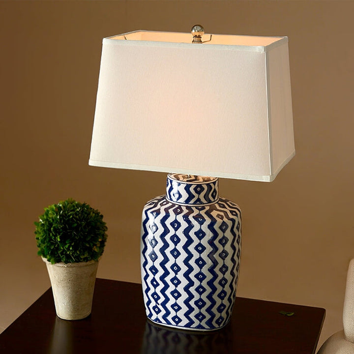 DEWEY Ceramics Classic Blue Table Lamp