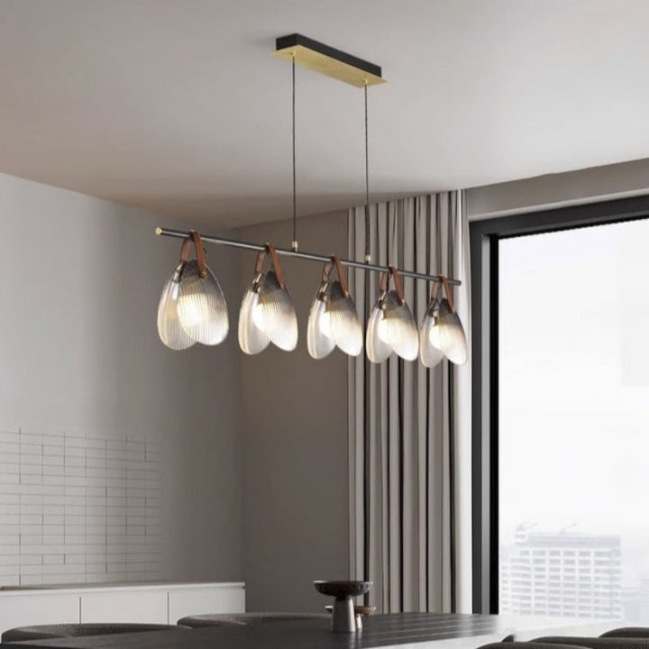 shell-glass-linear-chandelier-modern