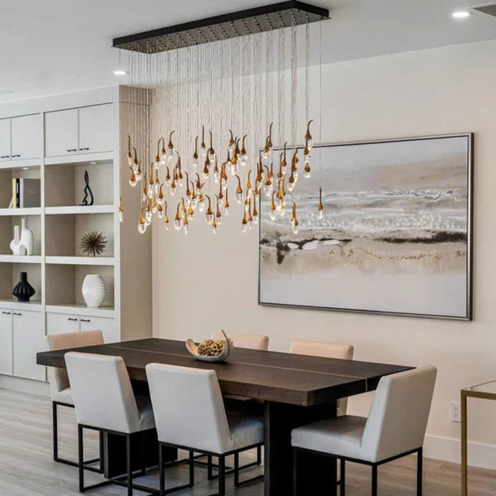 EGGPLAN Crystal Modern Chandelier for Dining Room8