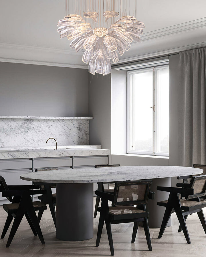 FLOWERS Down Glass Chandelier Modern