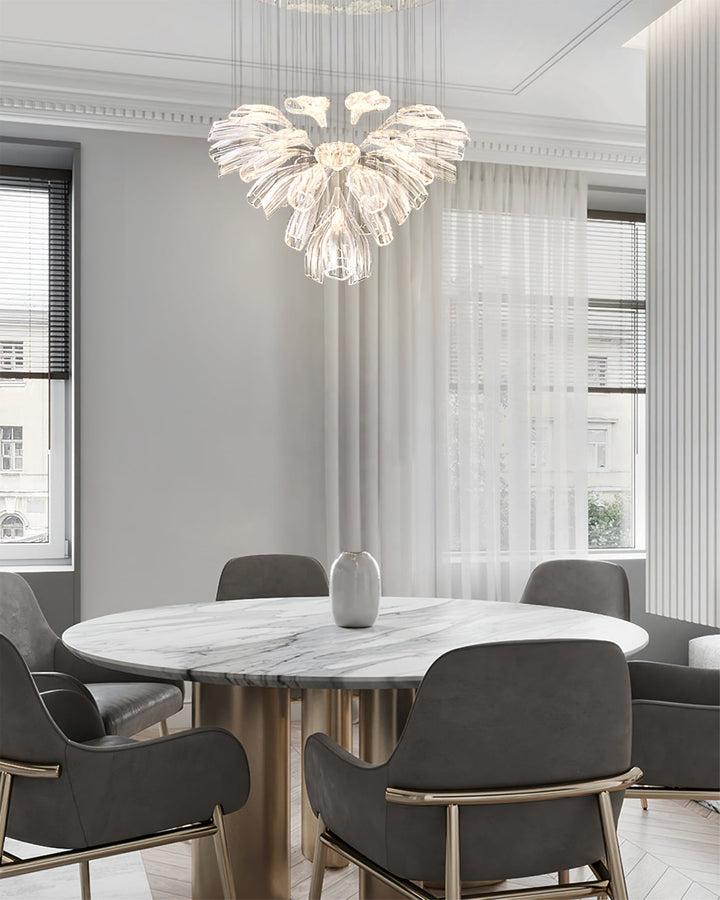 FLOWERS Down Glass Chandelier Modern