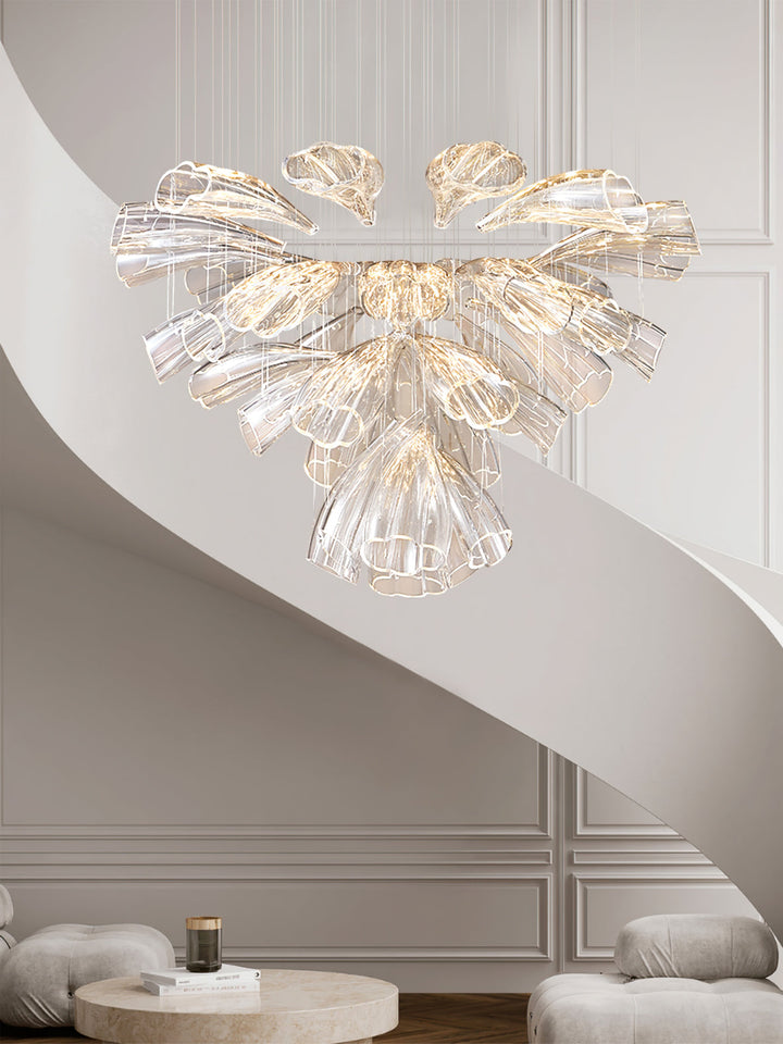 FLOWERS Down Glass Chandelier Modern